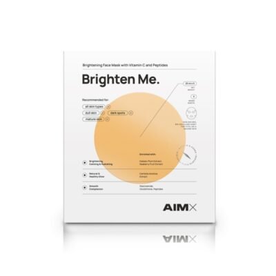 Greito poveikio skaistinanti veido kaukė su vitaminu C AIMX „Brighten Me“