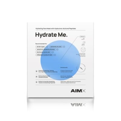 Greito poveikio giliai drėkinanti veido kaukė su peptidais AIMX „Hydrate Me“