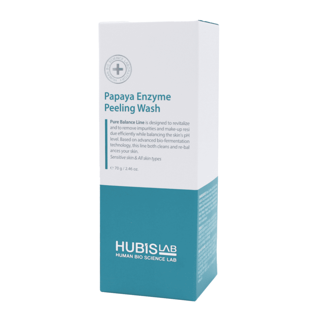 HUBISLAB PURE BALANCE veido šveitiklis su papajos fermentais, 70 G