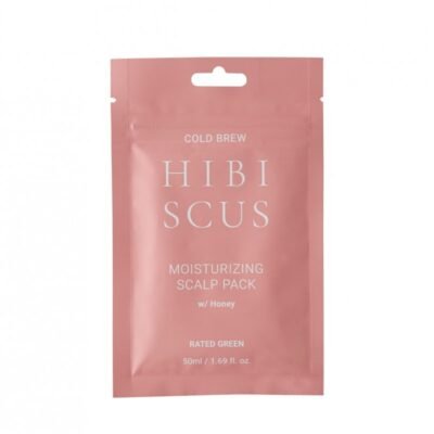 HIBI SCUS Drėkinanti plaukų kaukė „Cold Brew Hibiscus Moisturizing Scalp Pack with Honey“