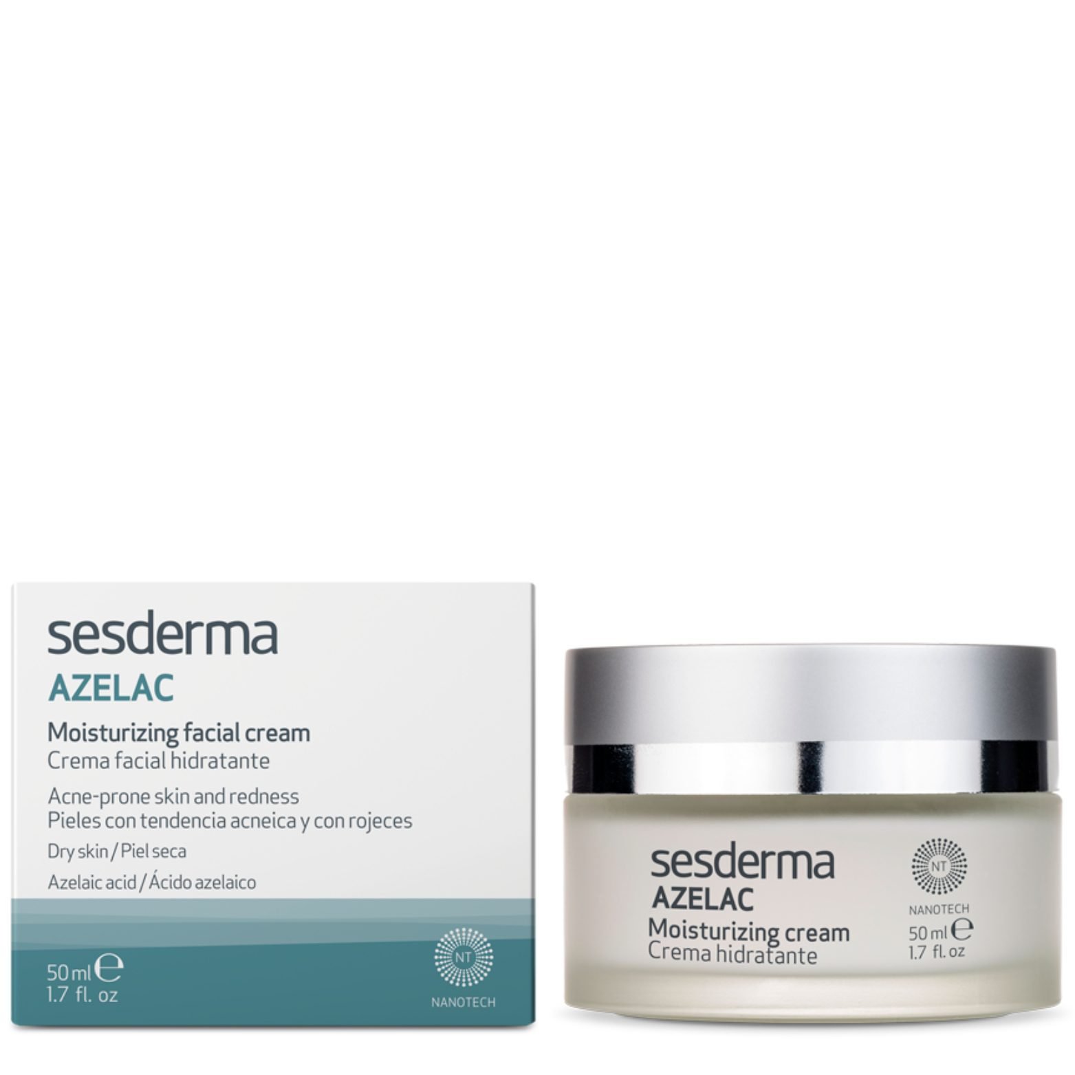 SESDERMA AZELAC raudonį mažinantis veido kremas, 50 ML