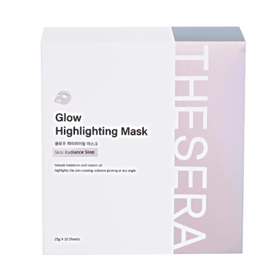 THESERA GLOW švytėjimo suteikianti veido kaukė, 10x25 G