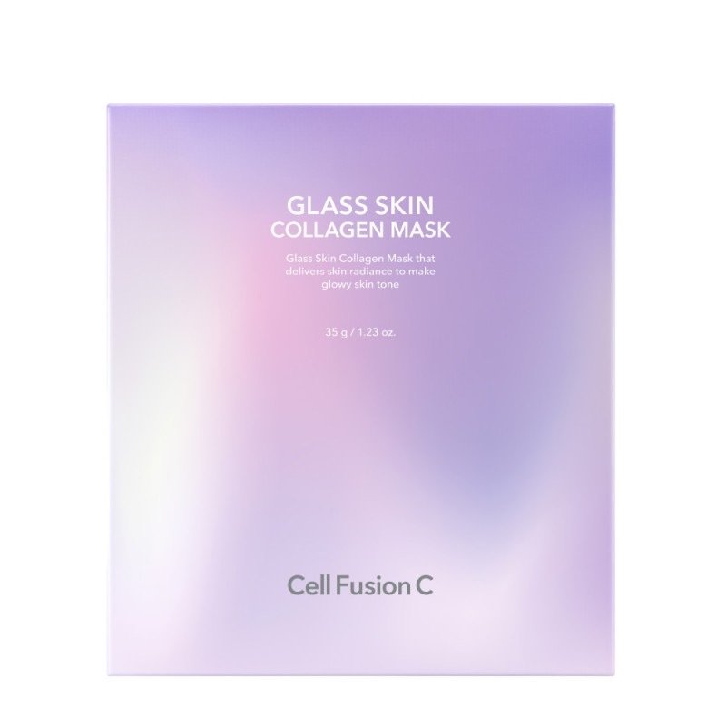 CELL FUSION C Skaistinanti hidrogelinė kaukė su kolagenu "Glass Skin Collagen Mask"