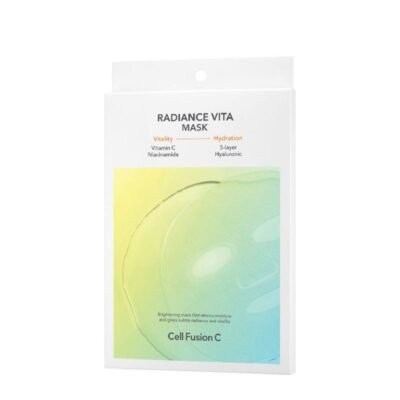 CELL FUSION C Skaistinanti lakštinė veido kaukė "Radiance Vita Mask“