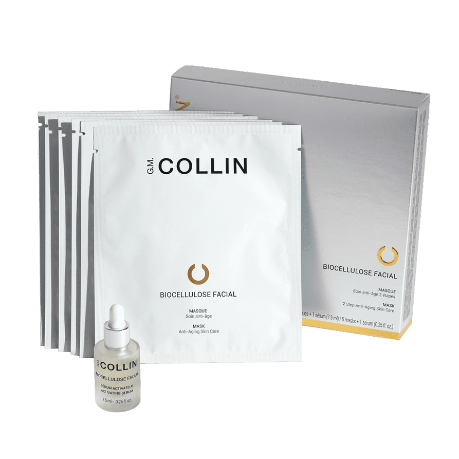 G.M. COLLIN BIOCELIULIOZINĖ veido kaukė su serumu, 5 VNT + 7 ML