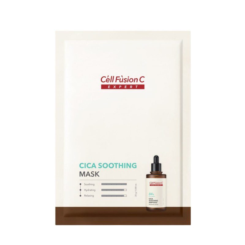 CELL FUSION C „Cica Soothing Mask“ lakštinė veido kaukė