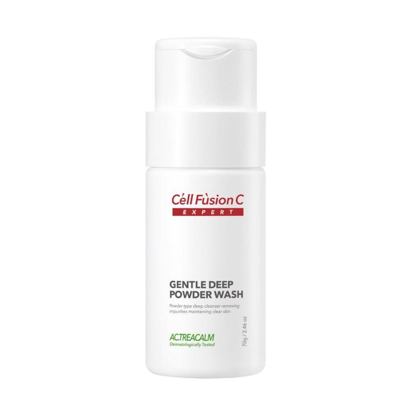 CELL FUSION C Švelniai eksfoliuojantys milteliai riebiai odai „Gentle Deep Powder Wash“