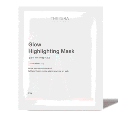 THESERA GLOW švytėjimo suteikianti veido kaukė, 1 x 25 G