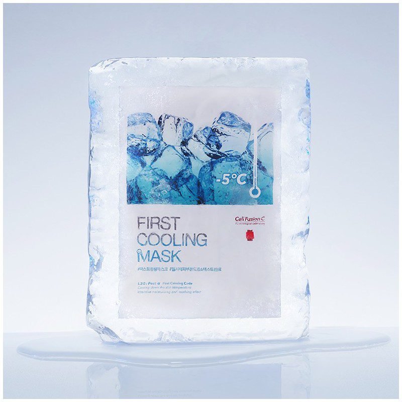 CELL FUSION C Vėsinanti ir drėkinanti lakštinė veido kaukė „First Cooling Mask“ - Image 2