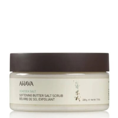 AHAVA DEADSEA SALT minkštinamasis sviestinis druskos šveitiklis, 220 g